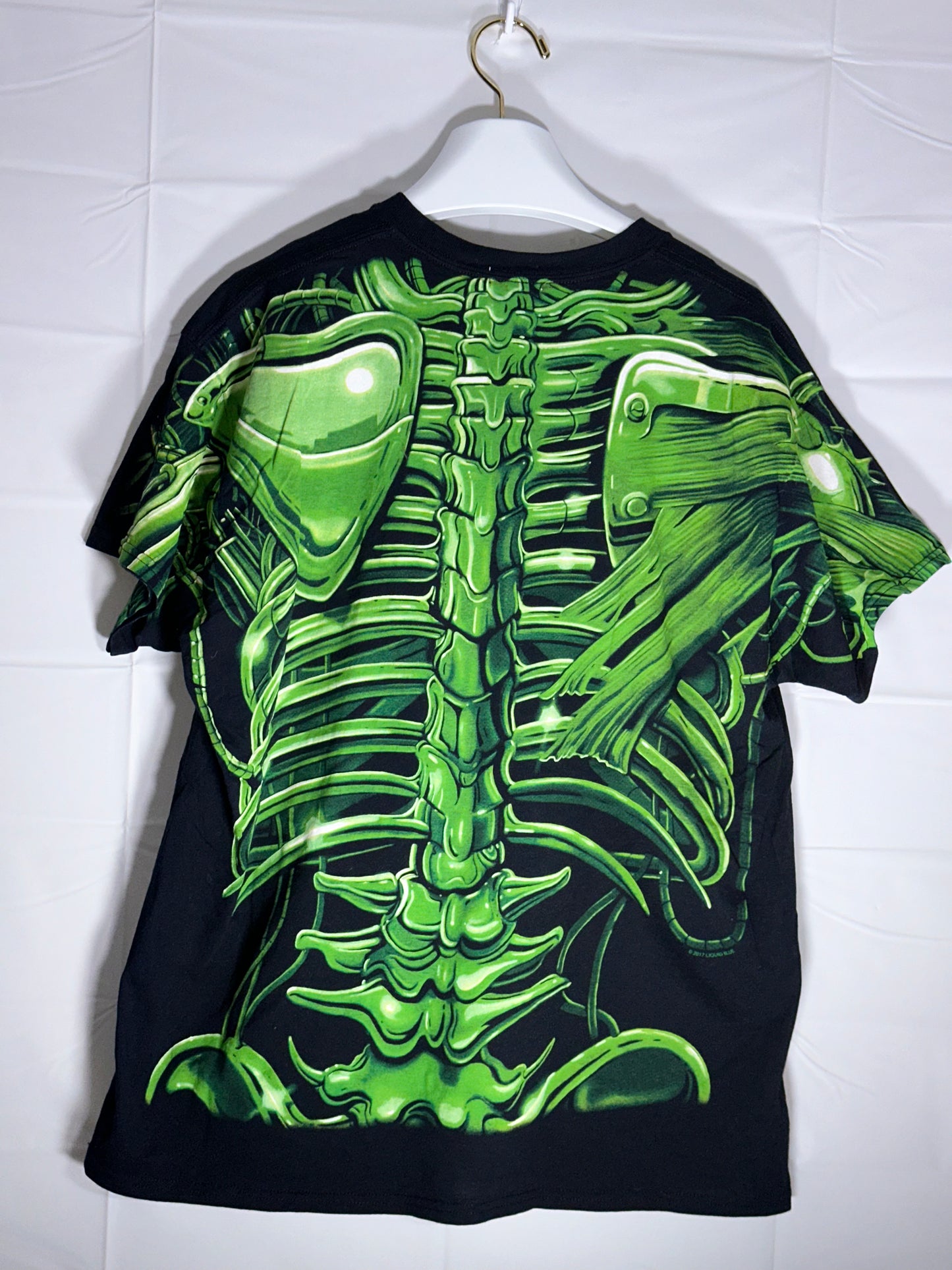 Liquid Blue AOP Skull Tee