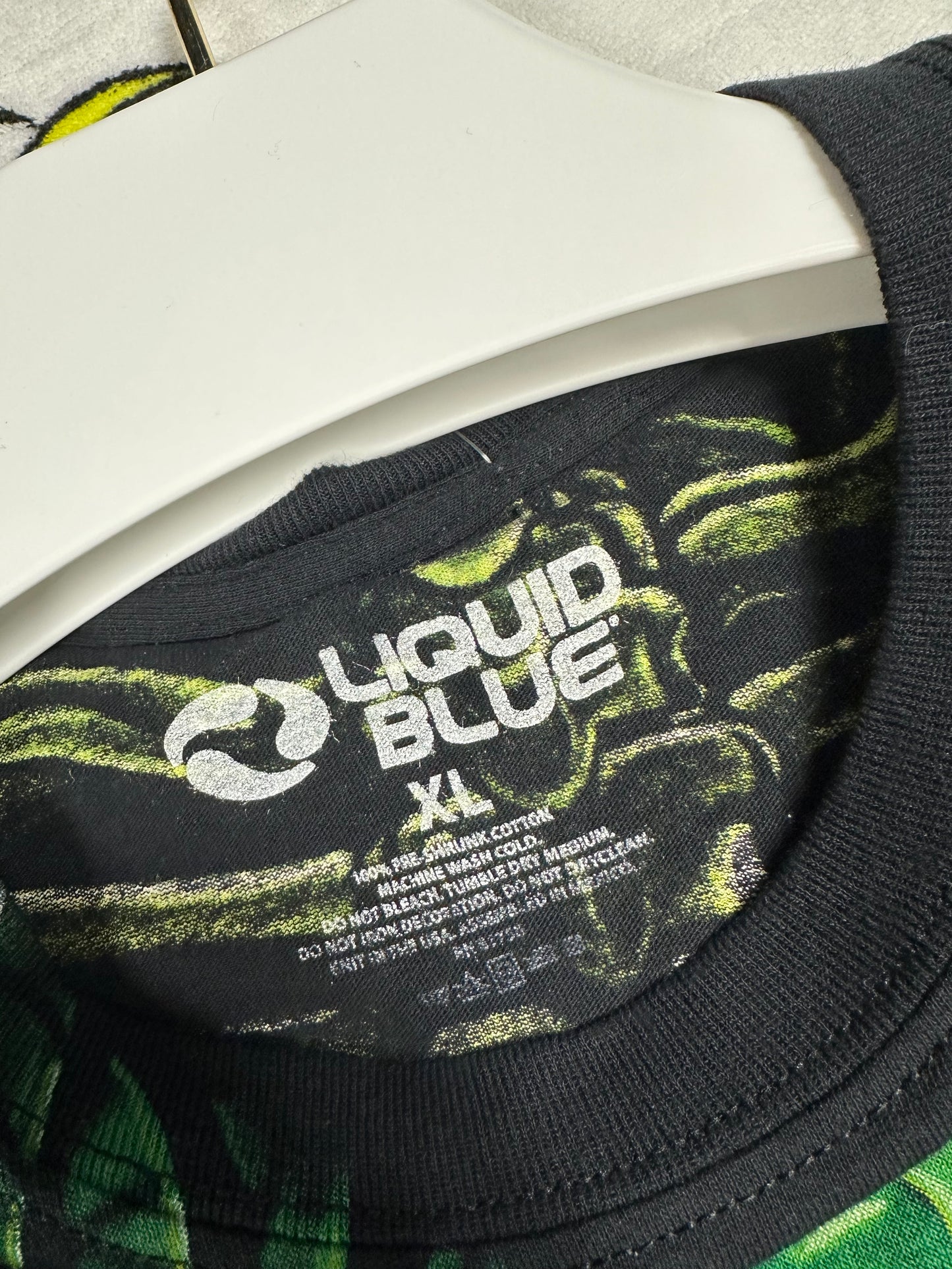Liquid Blue AOP Skull Tee