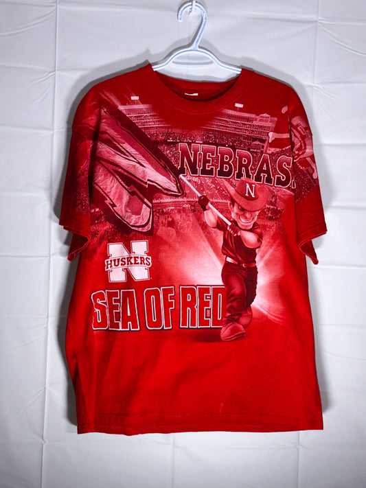 AOP Nebraska College Football Tee