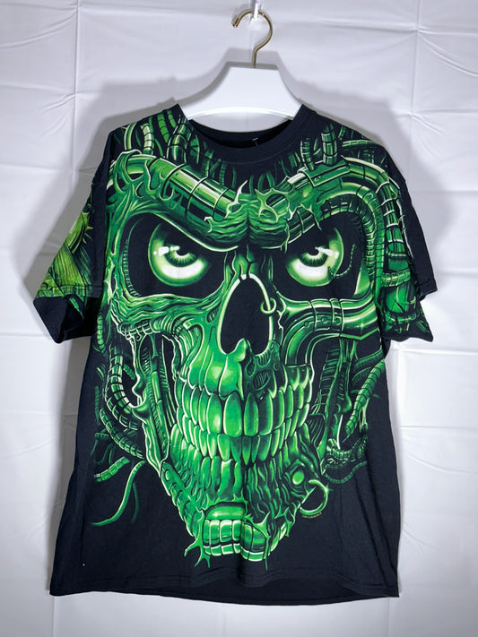 Liquid Blue AOP Skull Tee